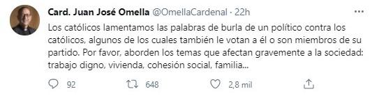 cardenal y obispo contra rufián