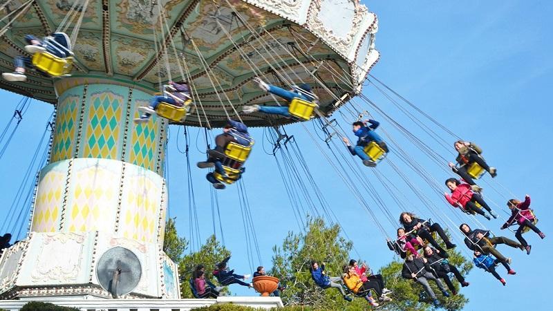 La atracción Diaviolo del Parc d'Atraccions Tibidabo
