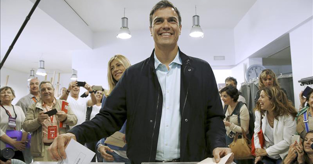 Pedro Sánchez proclama que el PSOE es la primera fuerza de la izquierda y asegura que "es el principio del fin de Rajoy"