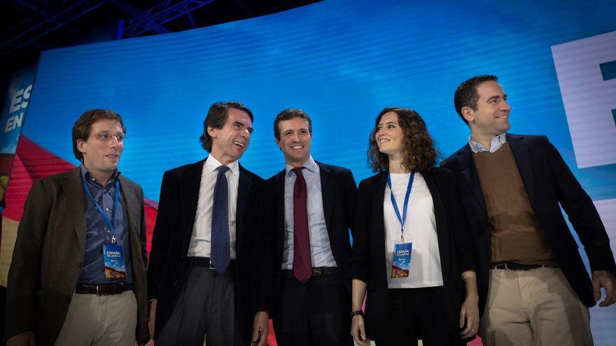 Aznar, Casado, Ayuso y Almeida