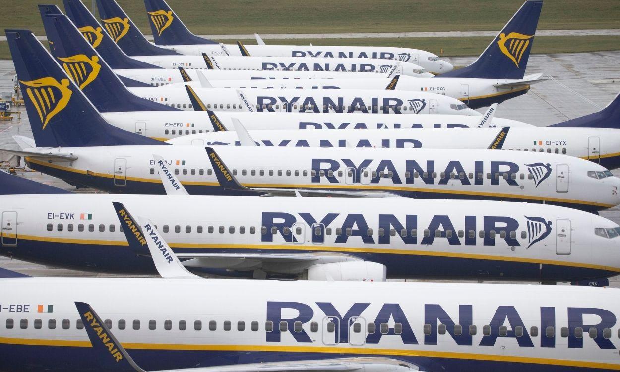 Aviones de la aerolínea Ryanair