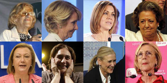 Elecciones con nombre de mujer: Carmena, Colau, Cifuentes, Esperanza, Cospedal, Rita, Rudi, Teófila y Rosa
