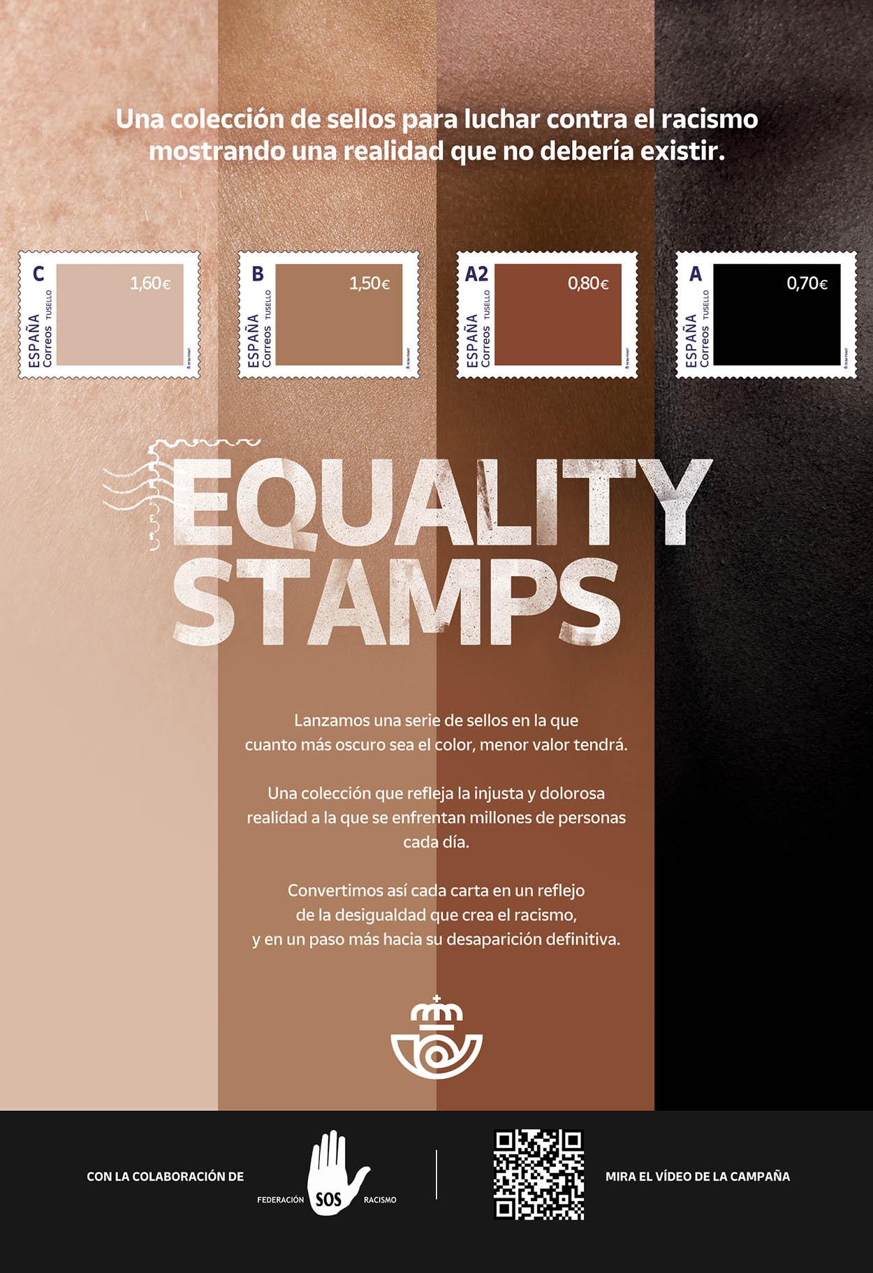 Correos lanza una colección de sellos contra el racismo