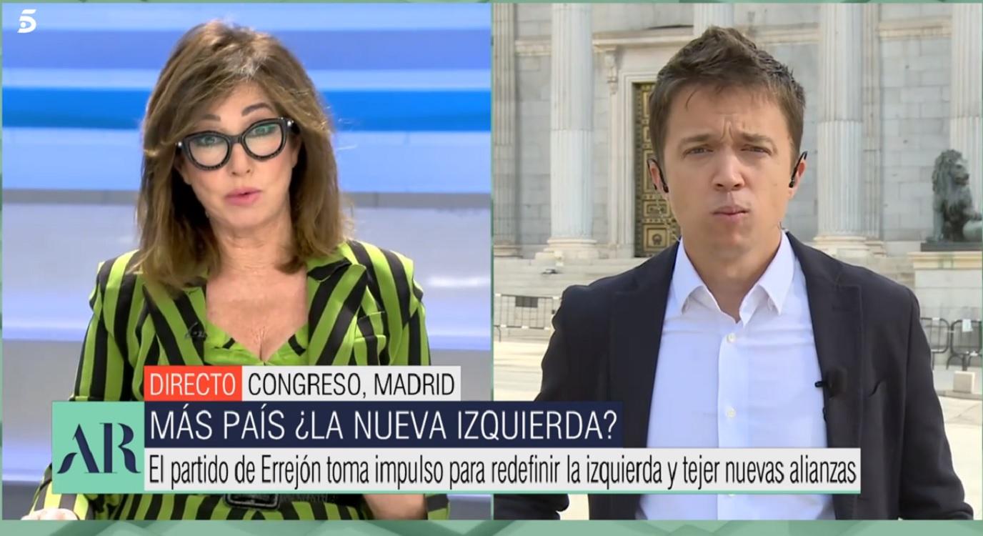 Íñigo Errejón en 'El Programa de Ana Rosa'. Fuente: Mediaset.