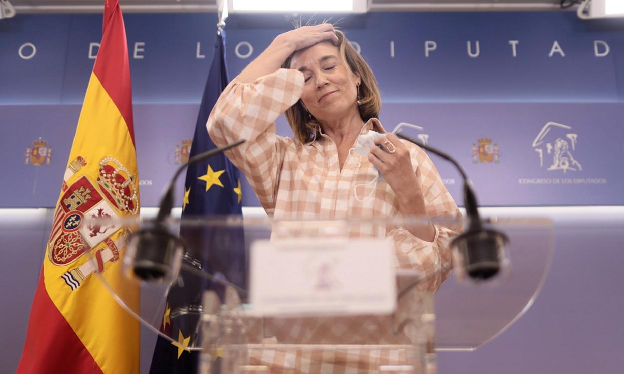 La portavoz del Grupo Parlamentario Popular en el Congreso, Cuca Gamarra. Fuente: Europa Press.