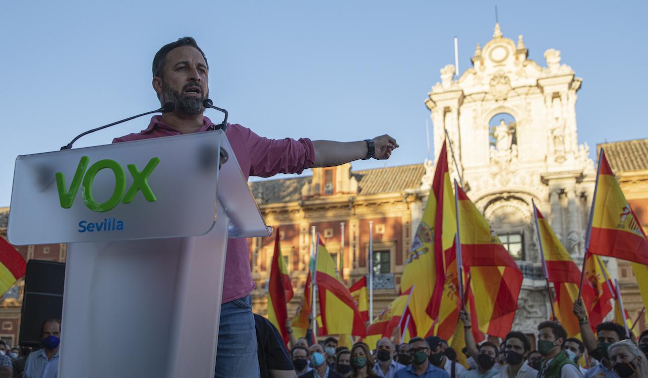 El líder de extrema derecha, Santiago Abascal. EP