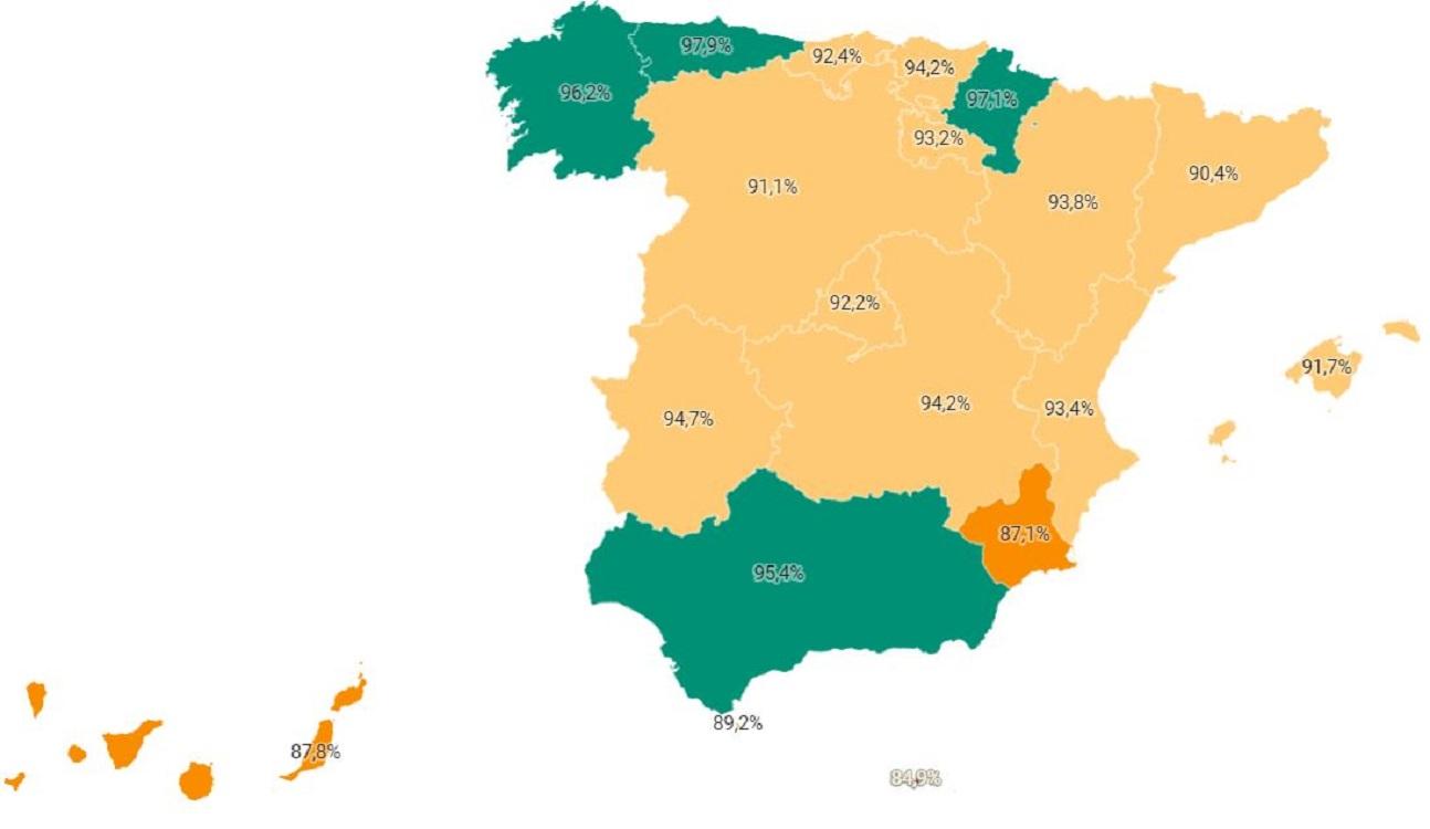 Mira las dosis que ha administrado tu comunidad autónoma en nuestro mapa