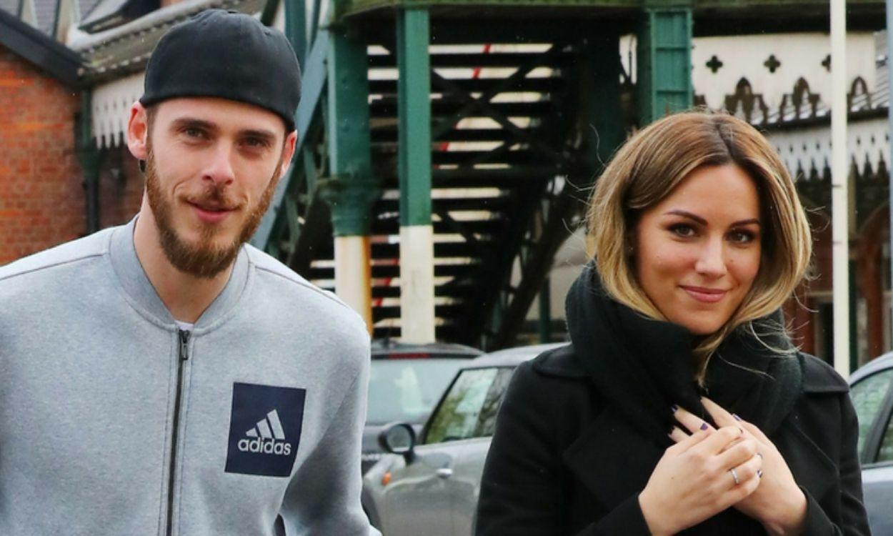 El portero del Manchester United, David De Gea, y la cantante Edurne.