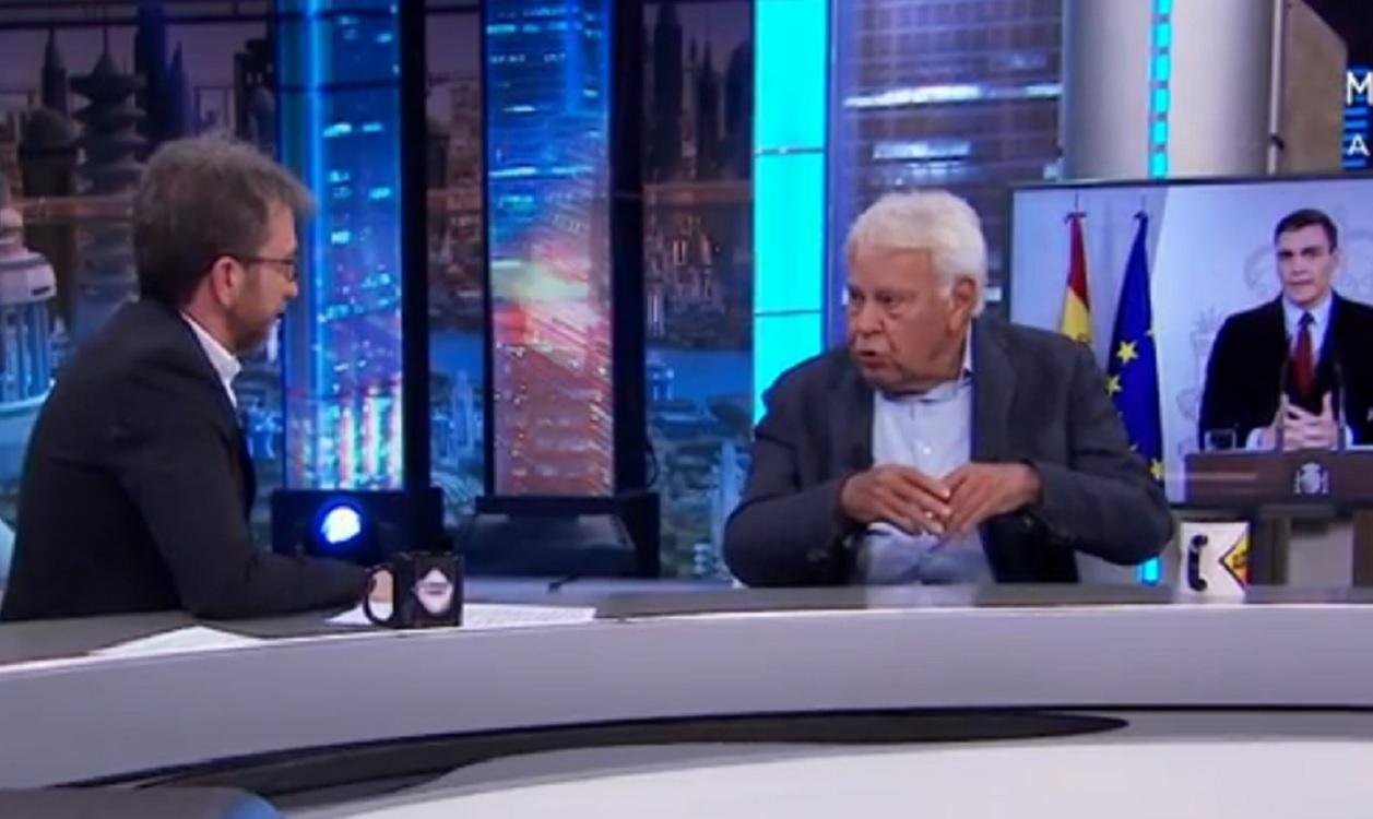 El expresidente del Gobierno Felipe González en El hormiguero