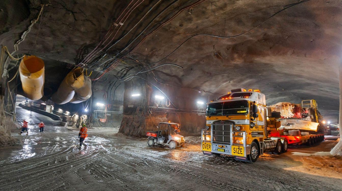 CPB Contractors (ACS) trabajando en el túnel de la autopista M4 East de WestConnex © CPB CONTRACTORS