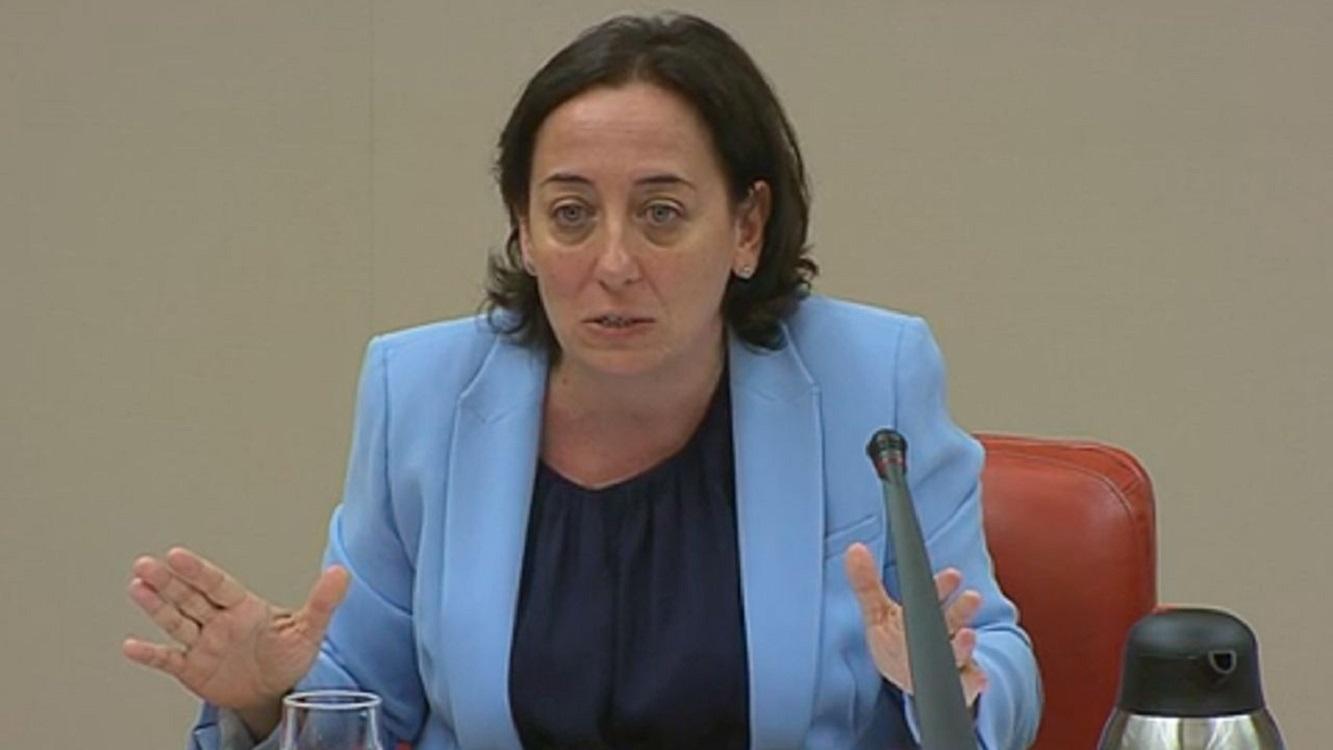 Carmen Rodríguez-Medel, en una imagen de archivo durante una comparecencia en el Congreso. Fuente: Youtube.