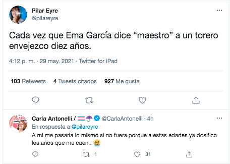 Antonelli y Eyre sobre Emma García