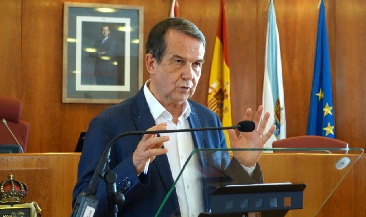 El alcalde de Vigo, Abel Caballero, en una rueda de prensa. EP