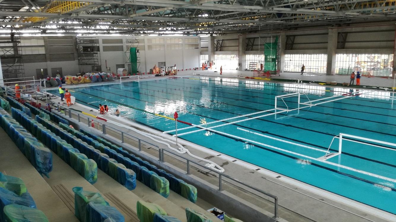 Piscina olímpica construida por la multinacional Fluidra. Europa Press