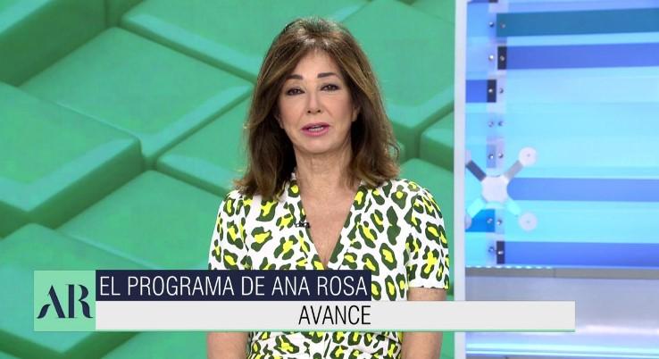 Ana Rosa Quintana, durante el avance en El programa de Ana Rosa