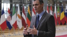Pedro Sánchez en la Comisión Europea. Europa Press