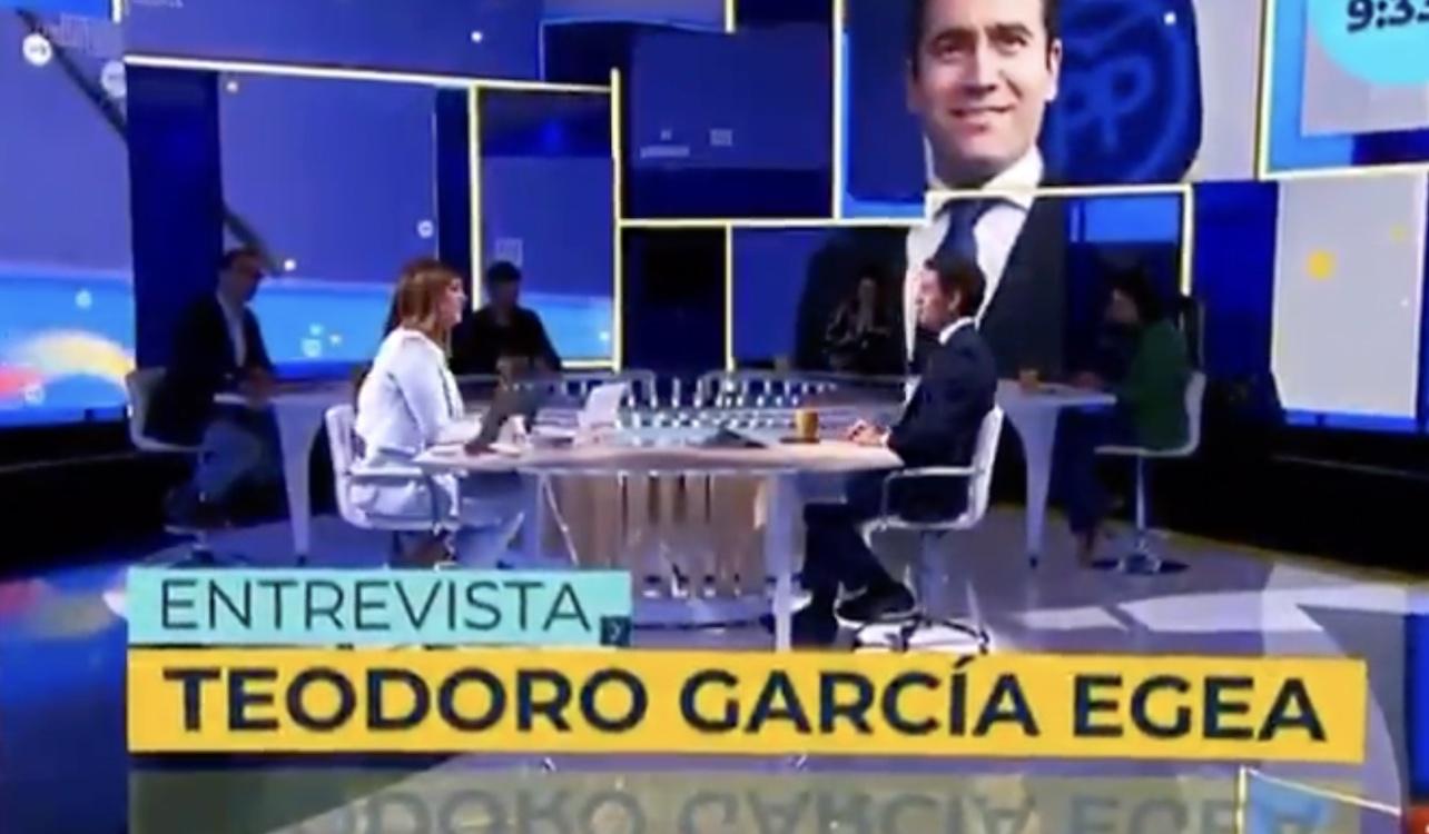 Mónica López entrevista a Teodoro García Egea. TVE