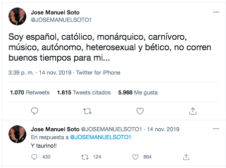 Jose Manuel Soto tuit