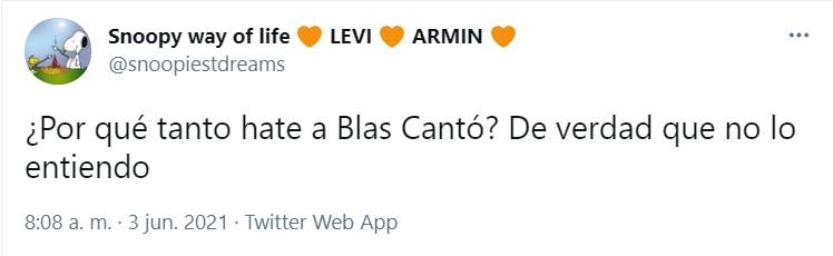 Opiniones sobre la versión de Blas Cantó Opiniones sobre la versión de Blas Cantó