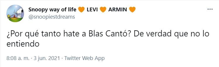 Opiniones sobre la versión de Blas Cantó