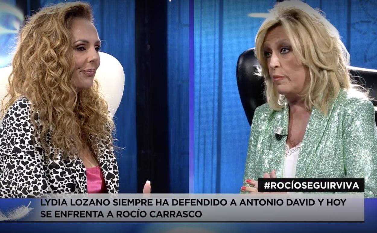 Rocío Carrasco se reencuentra con Lydia Lozano. Telecinco