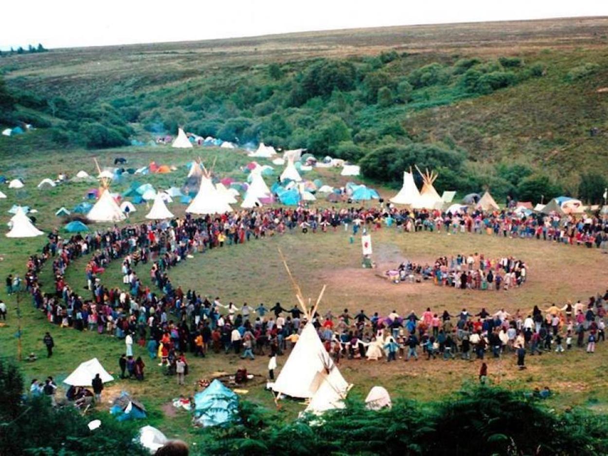 La Familia Arcoíris. Michael Bee, Rainbow Gatherings