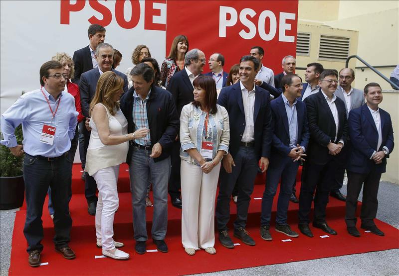 Miembros de lo que era la Ejecutiva del PSOE