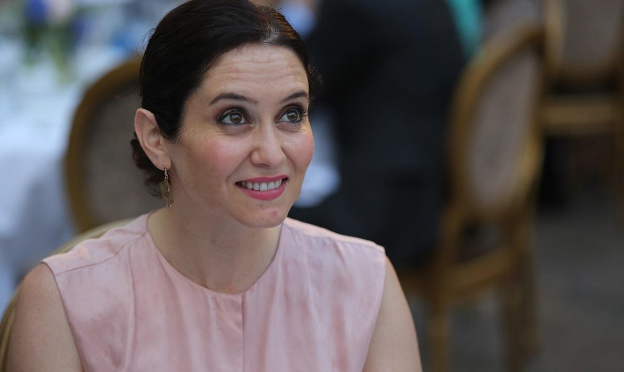 Isabel Díaz Ayuso, durante el Premio Cubi 2020 a 31 de mayo de 2021,en Madrid. EP