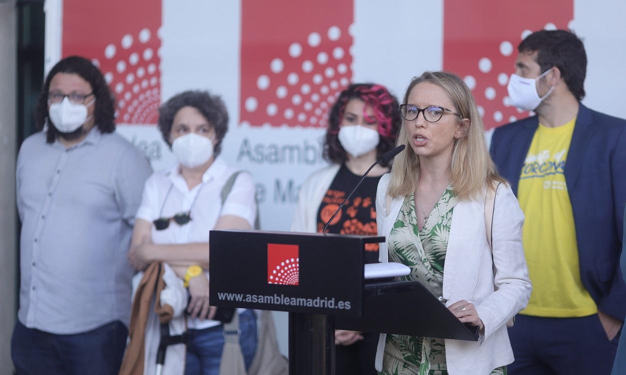 La portavoz de Podemos en la Asamblea de Madrid, en sustitución a Isa Serra, Carolina Alonso. Eduardo Parra / Europa Press