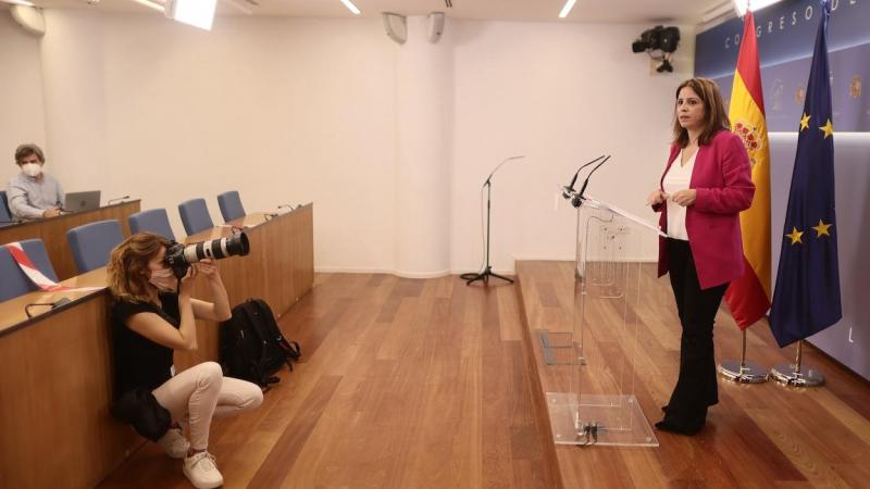 La vicesecretaria general del PSOE y portavoz del Grupo Parlamentario Socialista en el Congreso, Adriana Lastra