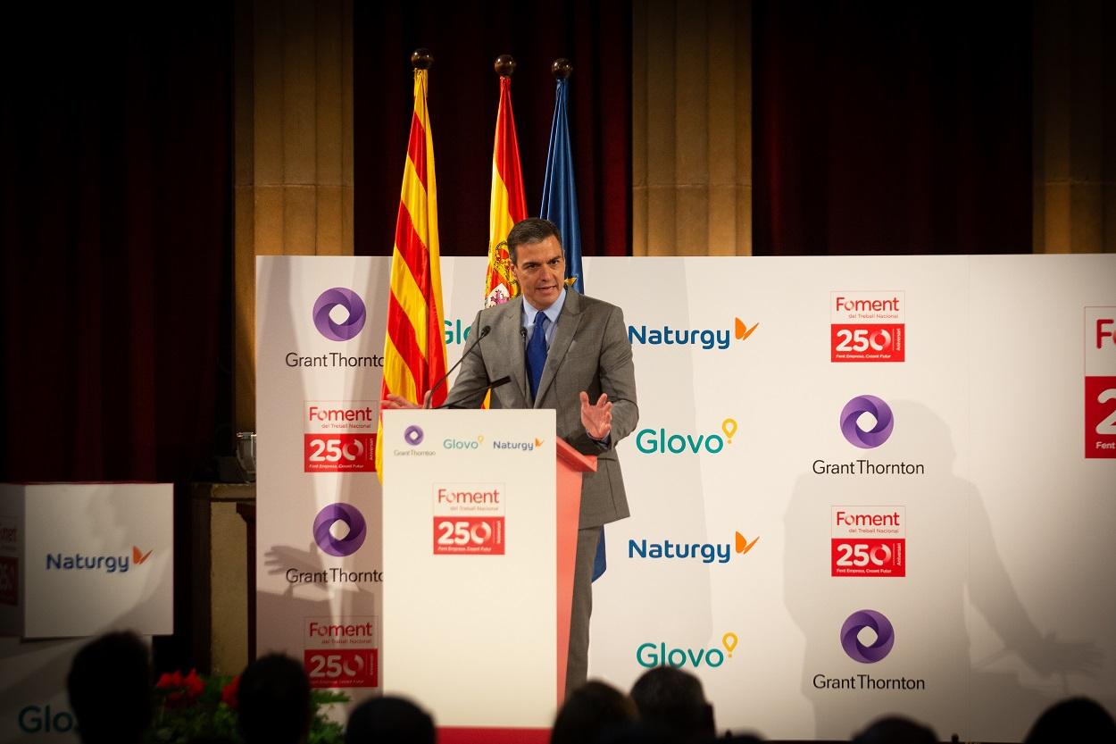 El presidente del Gobierno, Pedro Sánchez