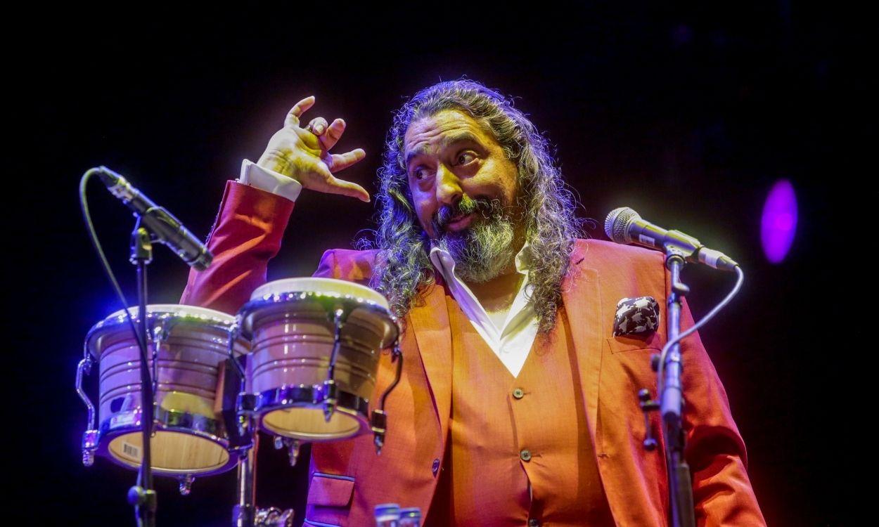 El cantaor flamenco Diego 'El Cigala' en un concierto en Madrid en julio de 2020. Europa Press.