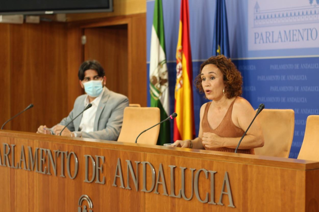 Los diputados de Unidas Podemos por Andalucía Ana Naranjo e Ismael Sánchez.