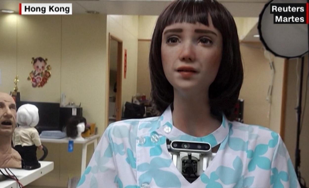 Grace, la nueva robot humanoide fabricada en Hong Kong. Fuente CNN