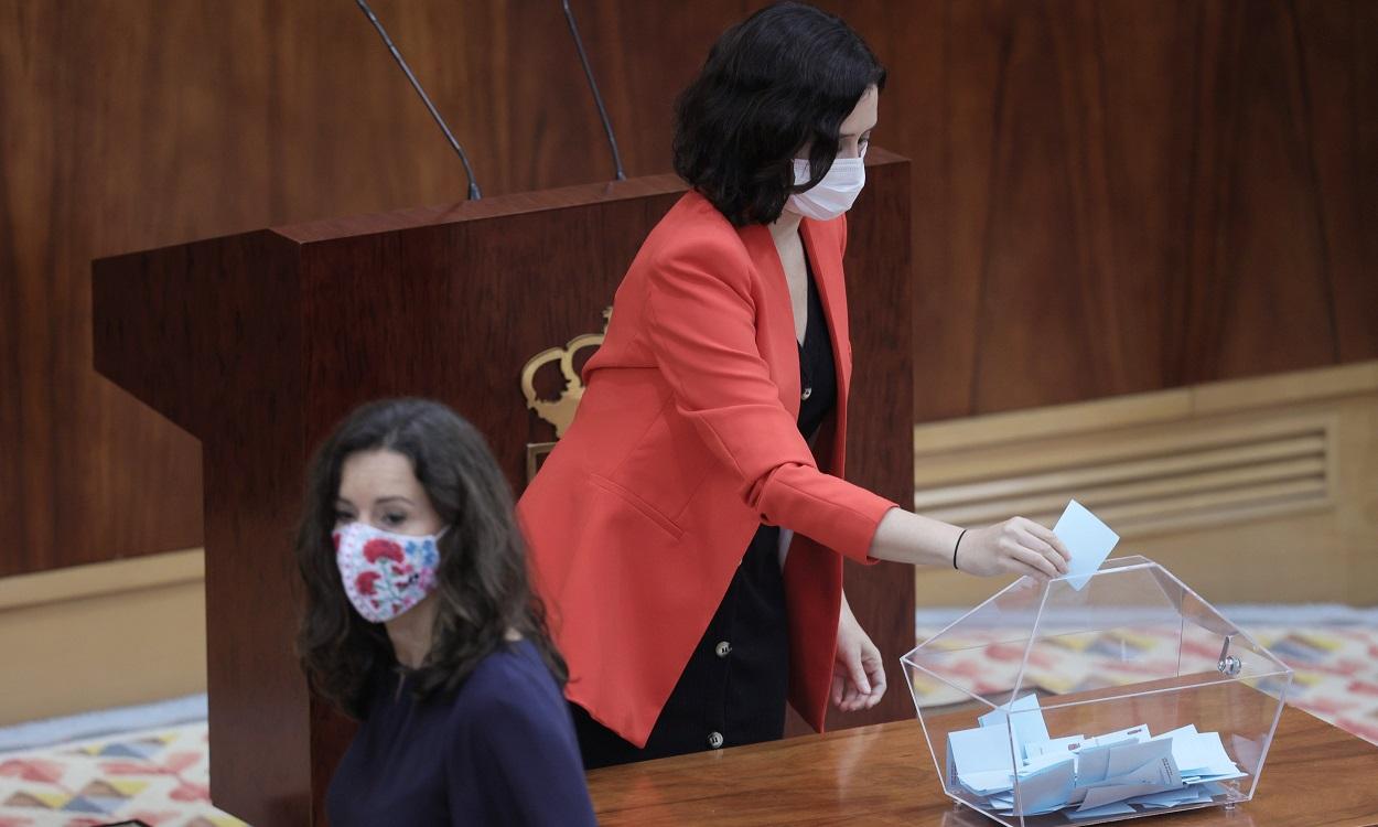 La presidenta en funciones de la Comunidad de Madrid, Isabel Díaz Ayuso. Eduardo Parra/EP