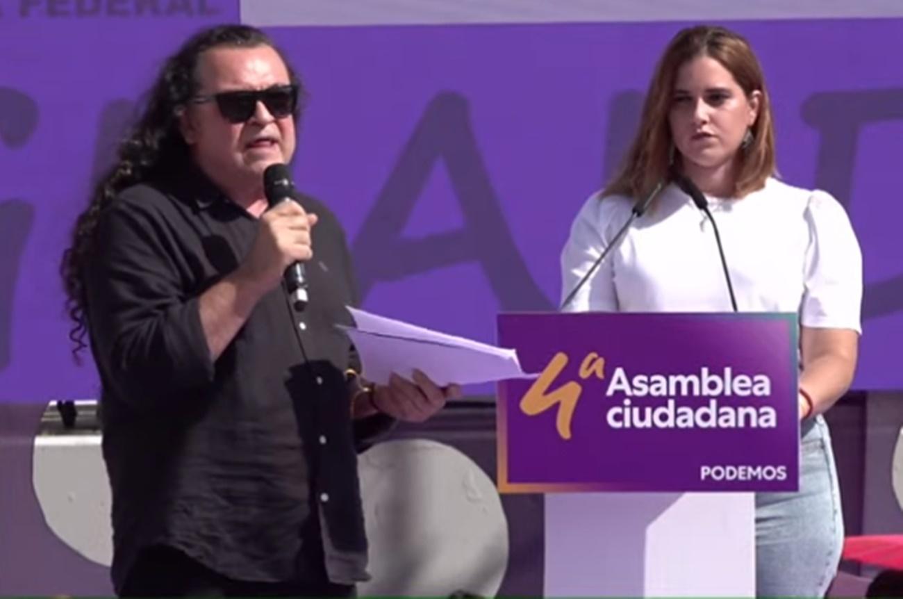 Fernando Barredo en la cuarta Asamblea de Podemos