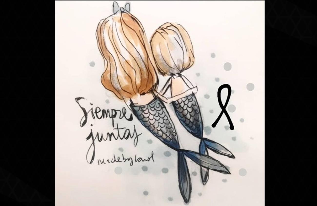 Ilustración homenaje a Anna y Olivia (Fuente: Instagram @madebycarol)