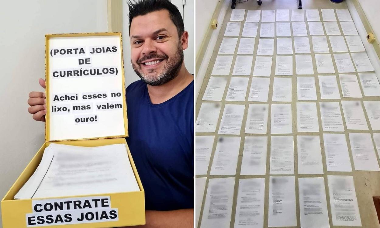 Un hombre encuentra trabajo para 14 personas tras repartir 62 currículums que se encontró en la basura. Instagram
