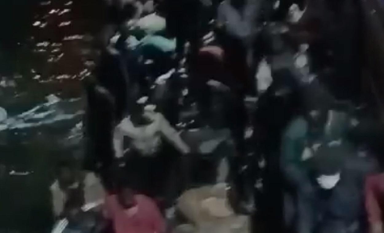 Impactantes imágenes en Melilla cuando 150 migrantes intentaron entrar de forma irregular