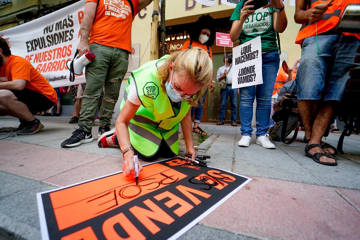 Concentración en Madrid contra los precios del alquiler. EP