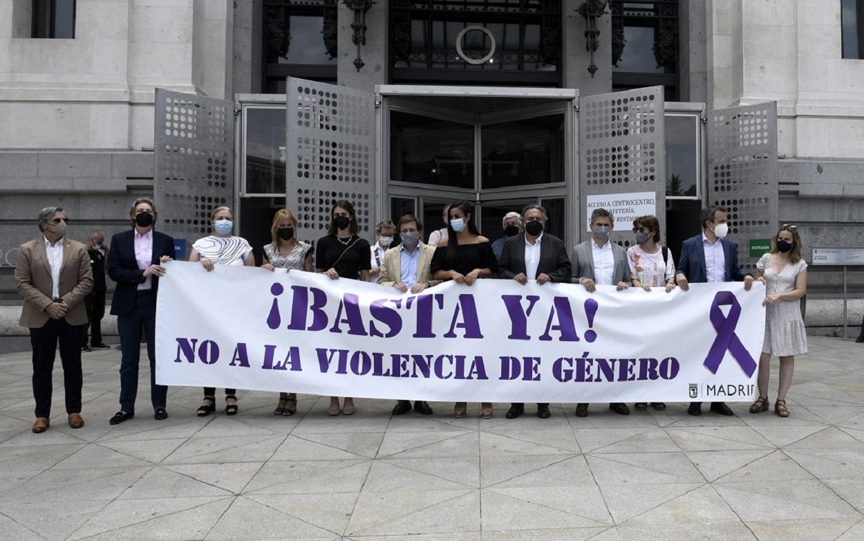 Concentración silenciosa en Madrid contra la violencia machista. Fuente: Europa Press.