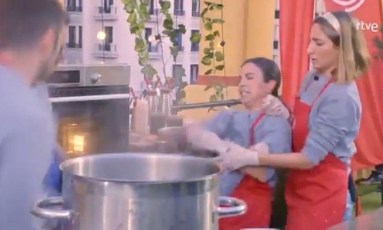 Susto en la prueba de exteriores de Masterchef  -  RTVE