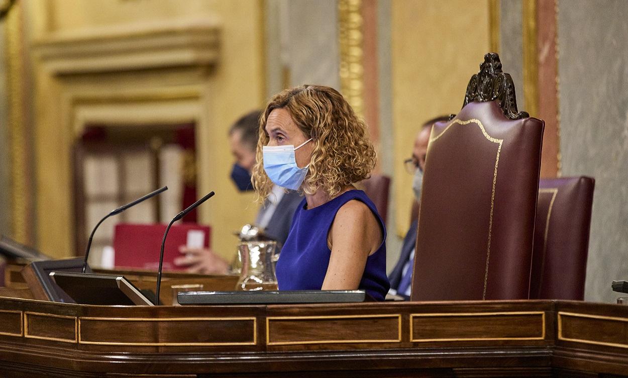 La presidenta del Congreso de los Diputados, Meritxell Batet, en una sesión plenaria en el Congreso de los Diputados. EP