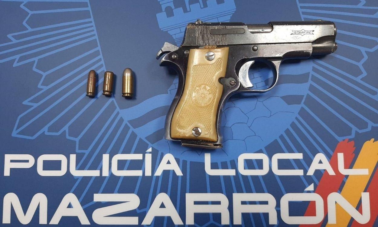 El arma con el que fue asesinado Younes en Mazarrón el domingo 14 de junio