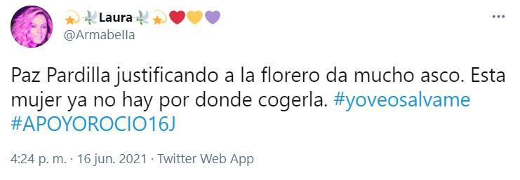Críticas a Paz Padilla en Twitter Críticas a Paz Padilla en Twitter