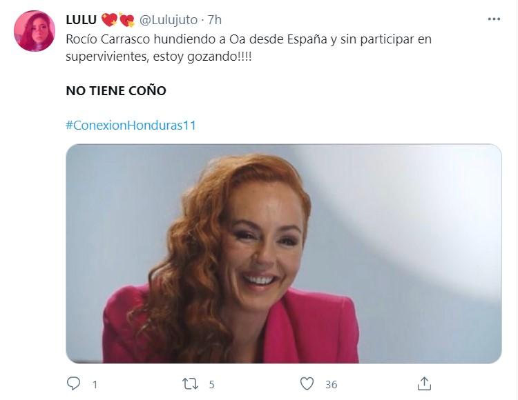 Twitter sobre la frase No tiene coño en Supervivientes 5