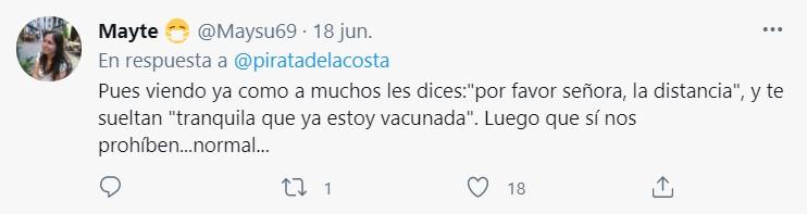 Respuesta al tuit sobre las mascarillas 3 Respuesta al tuit sobre las mascarillas 3