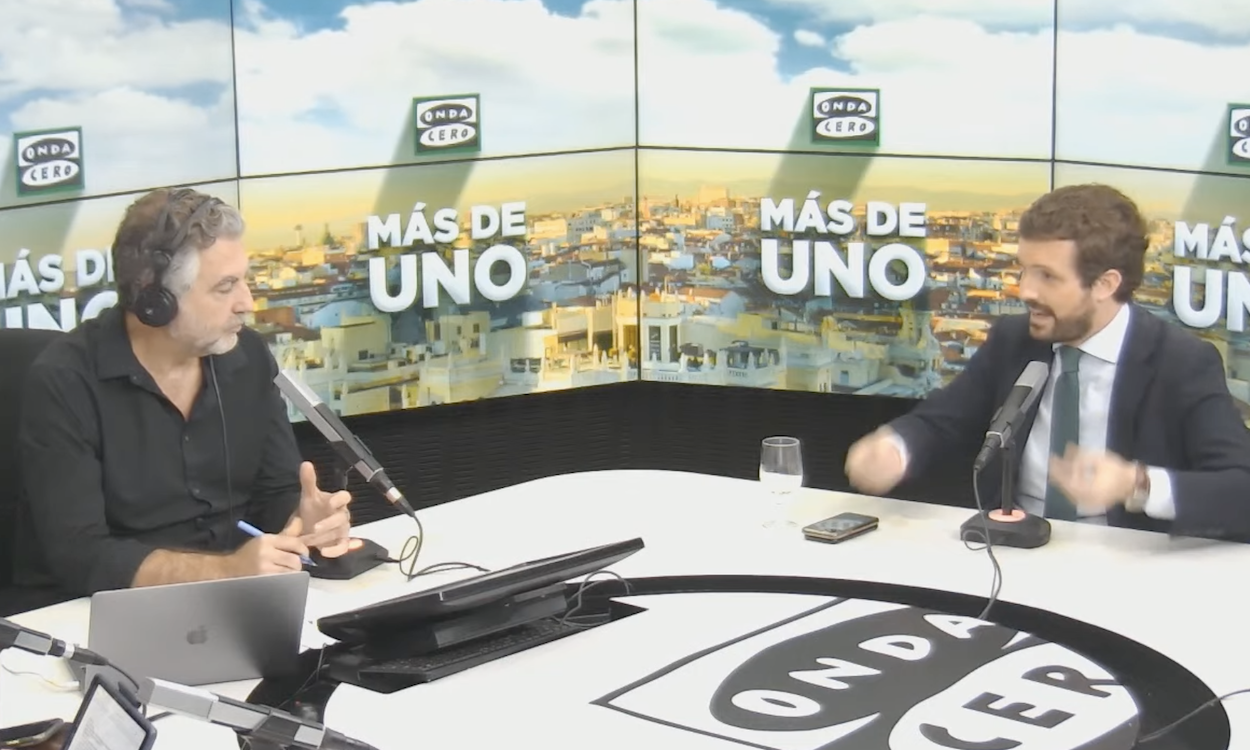 Carlos Alsina entrevistando a Pablo Casado