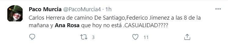 Twitter se pregunta dónde está Ana Rosa 3