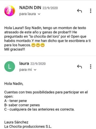 Los mensajes de Laura Sánchez a una cómica